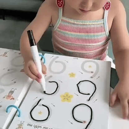 Learning Essentials | Reusable Tracing Workbook Set with Wipe-Clean Pages | Fun Exercises for Early Writing Skills