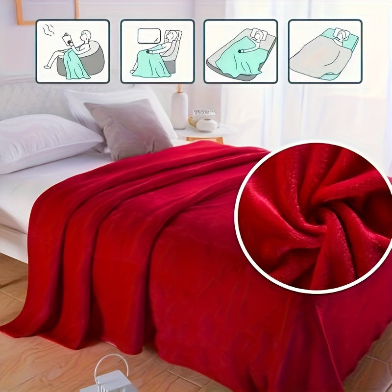 Cozy Haven | Luxury Flannel Blanket with Breathable Fabric | All-Season Comfort for Home and Outdoors