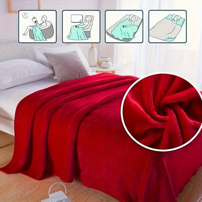 Cozy Haven | Luxury Flannel Blanket with Breathable Fabric | All-Season Comfort for Home and Outdoors