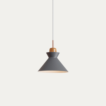 Wooden Hanging Light Fixture 11 inch E27 Socket Modern Nordic Ceiling Lamp for Bedroom Living Room Dining Area Kitchen Island Entryway Hallw