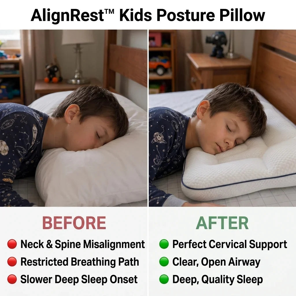 Children's Posture Pillow Ergonomic Neck Support Ages 1-18