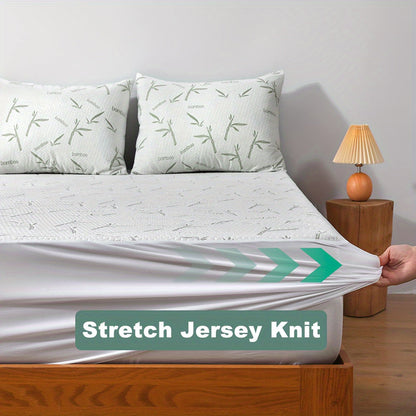 Cooling Bamboo Mattress Topper with 3D Airflow Layer for Better Sleep & Pressure Relief