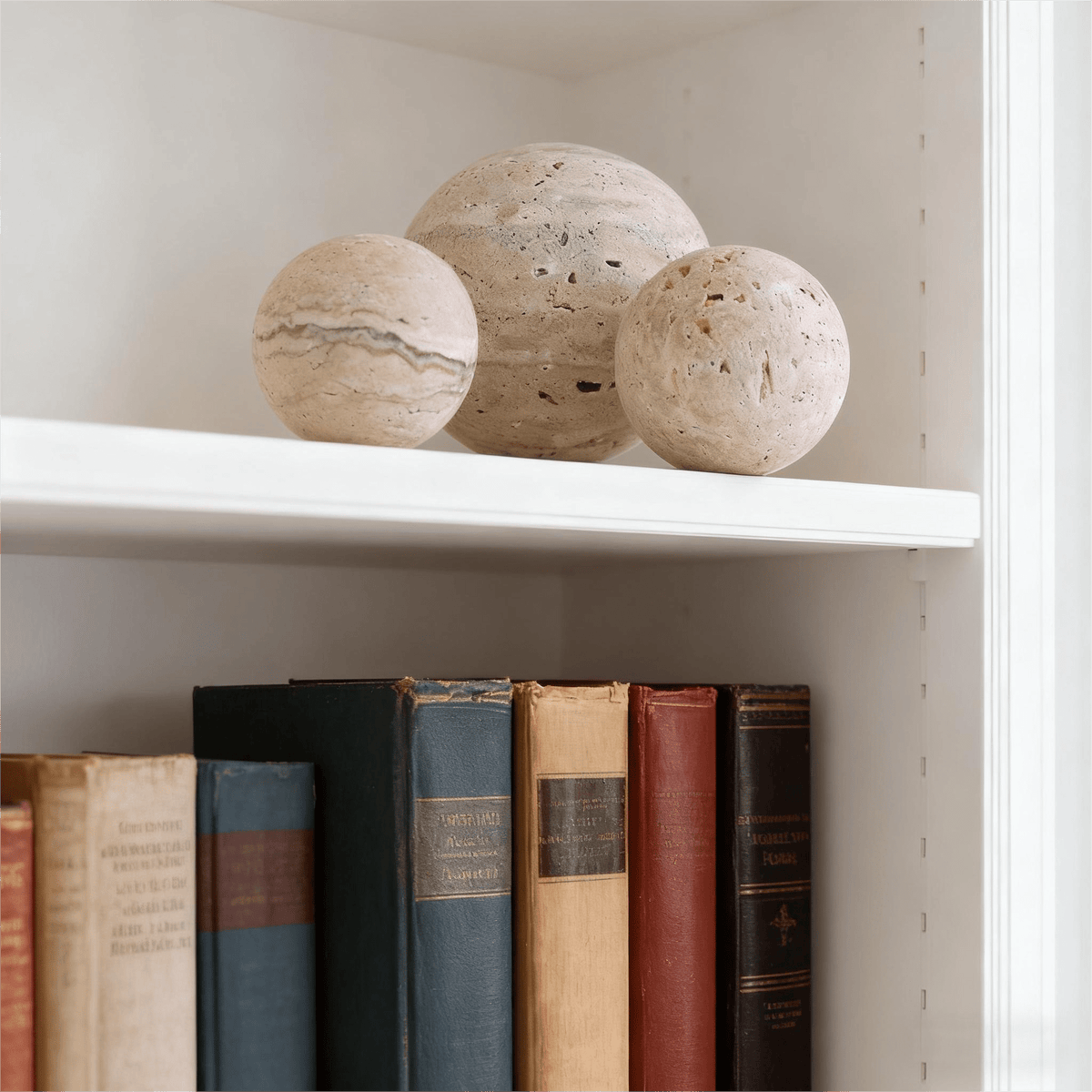 Handcrafted Travertine Marble Sphere Decorative Piece