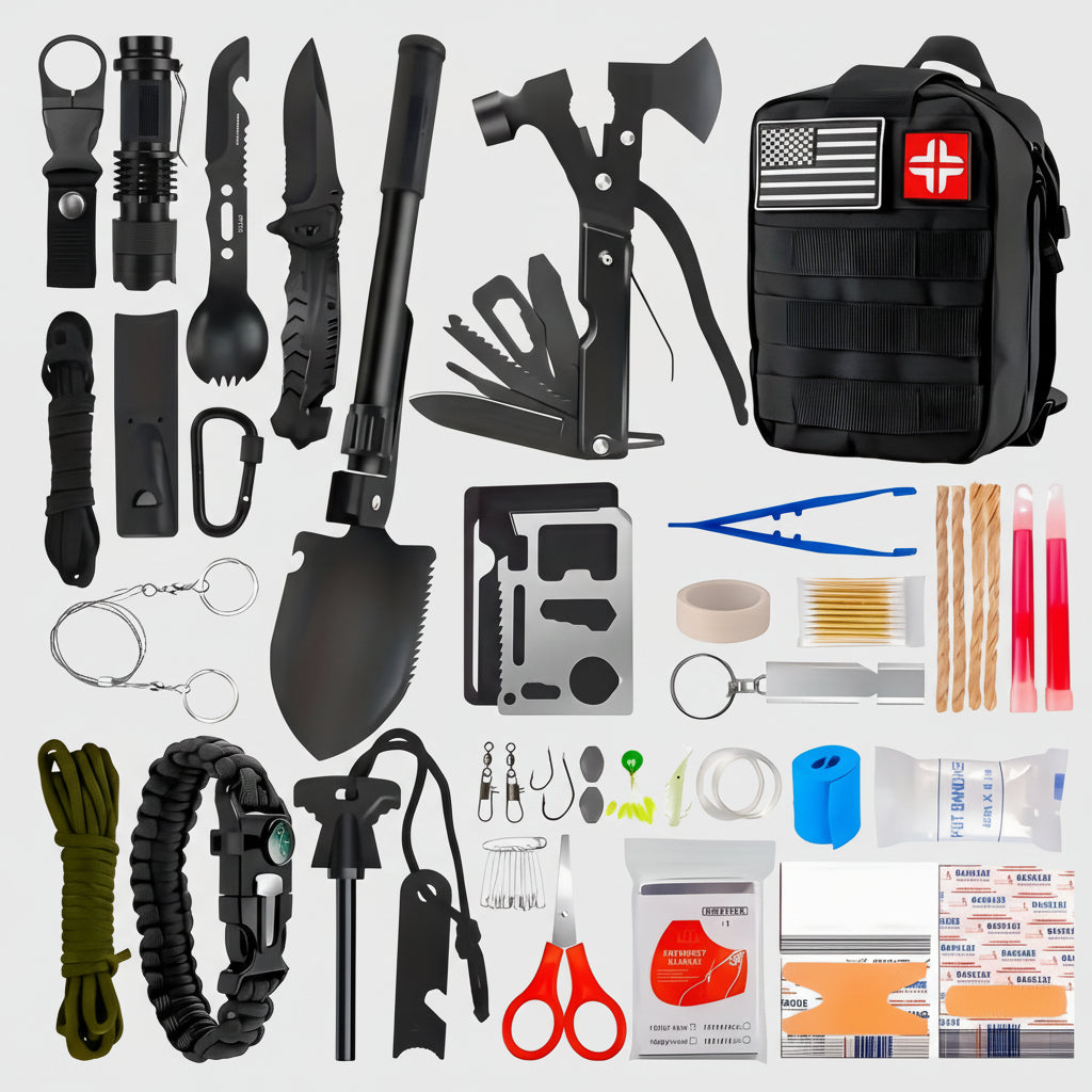 Adventure Ready | Travel Backpack with Battery-Powered Multi-Tool | Lightweight and Durable for Outdoor Safety