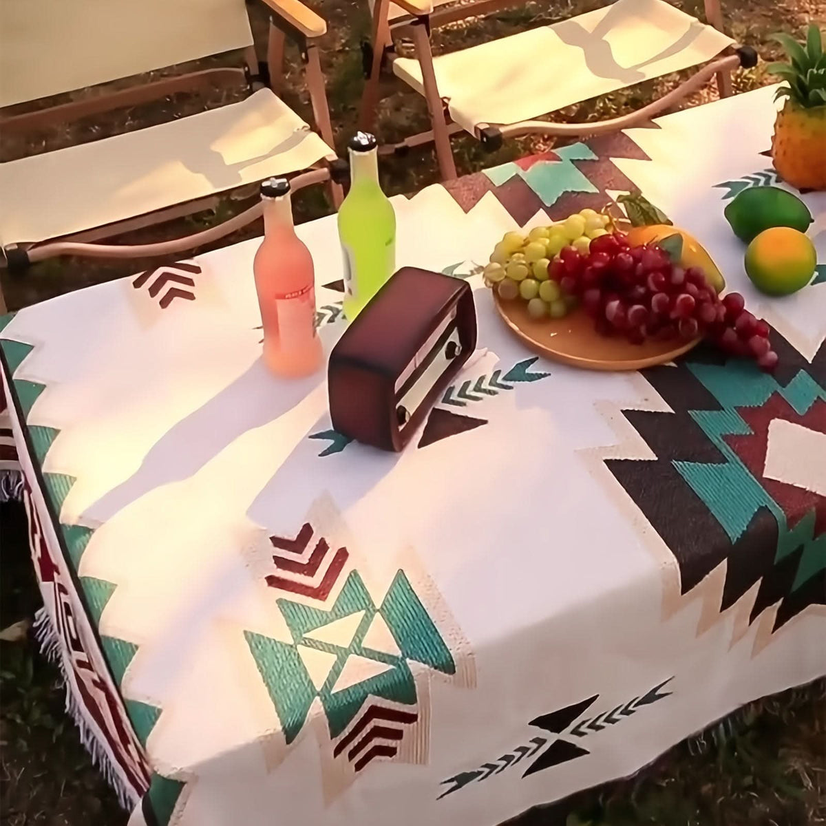 BohoLiving - Southwestern Jacquard Picnic Blanket