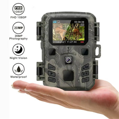 WiFi Trail Camera with Night Vision & Motion Sensor for Outdoor Wildlife Property Monitoring 20MP HD Waterproof IP65