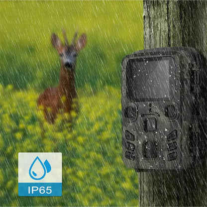 WiFi Trail Camera with Night Vision & Motion Sensor for Outdoor Wildlife Property Monitoring 20MP HD Waterproof IP65