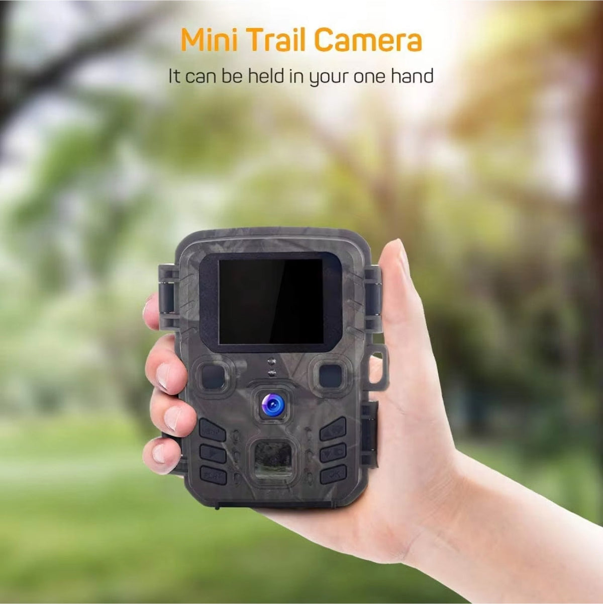 WiFi Trail Camera with Night Vision & Motion Sensor for Outdoor Wildlife Property Monitoring 20MP HD Waterproof IP65