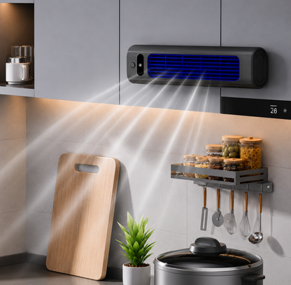 Rechargeable Personal Air Cooler Fan with Wall Mount & 12-Hour Battery Life for Desktop, Office, Bedroom & Home Use