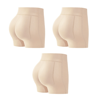 High-Waist Padded Butt-Lifting Shapewear Shorts for Women – Seamless Body Shaper with Removable Pads for Everyday Confidence & Special Occas
