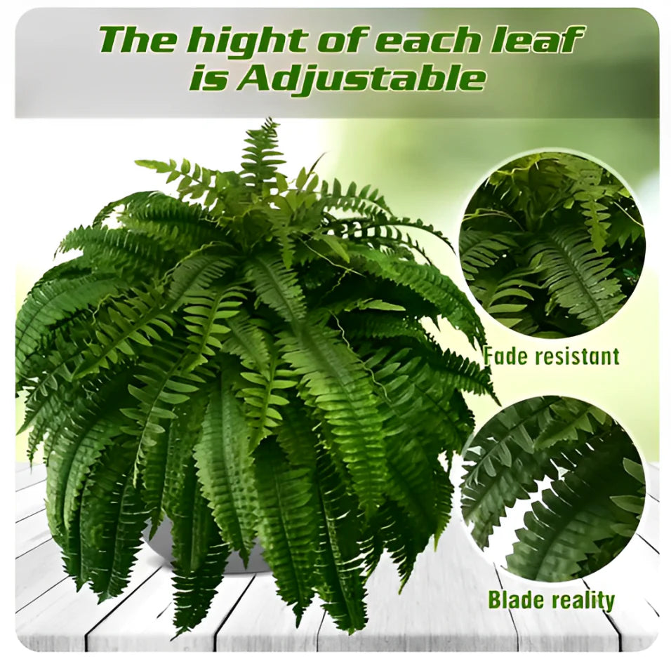 Lifelike Boston Fern | UV Protected Artificial Plant for Year-Round Beauty