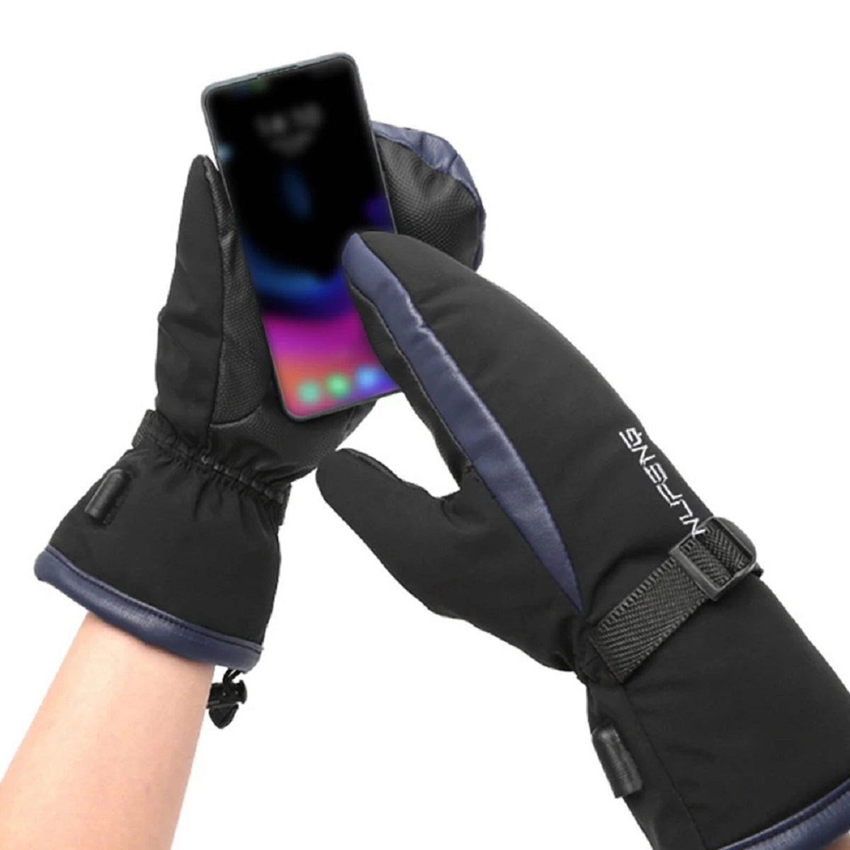 USB Powered Heated Winter Gloves with Dual-Zone Warming & Anti-Slip Palm for Outdoor Activities