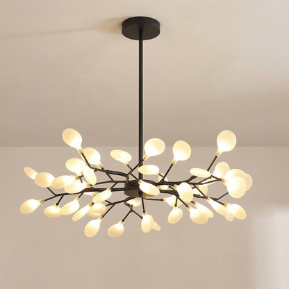 Branch Chandelier with Acrylic Globes – Cascading LED Statement Light for Dining Room & Living Room – Modern Tree Design – Warm White
