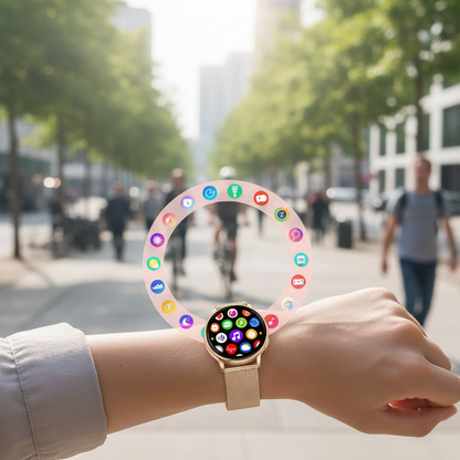Smartwatch | Fitness Tracker with Heart Rate Monitoring | Stylish Design for Health Insights