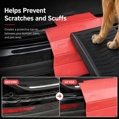 Ortekor Foldable Pet Ramp Bumper Protector Mat for SUVs - Protect Your Rear Bumper from Dog Scratches During Car Loading