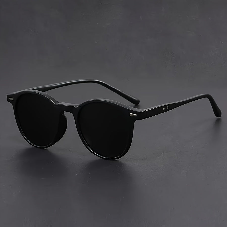 Men's Round Tortoiseshell Sunglasses – Lightweight Polycarbonate Frames for Everyday Retro Style