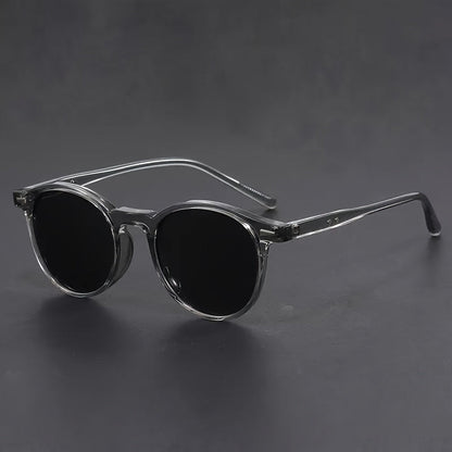 Men's Circular Eyeglasses Polycarbonate Fashion Accessory Vintage Style Patterned for Everyday Casual Wear Office Street