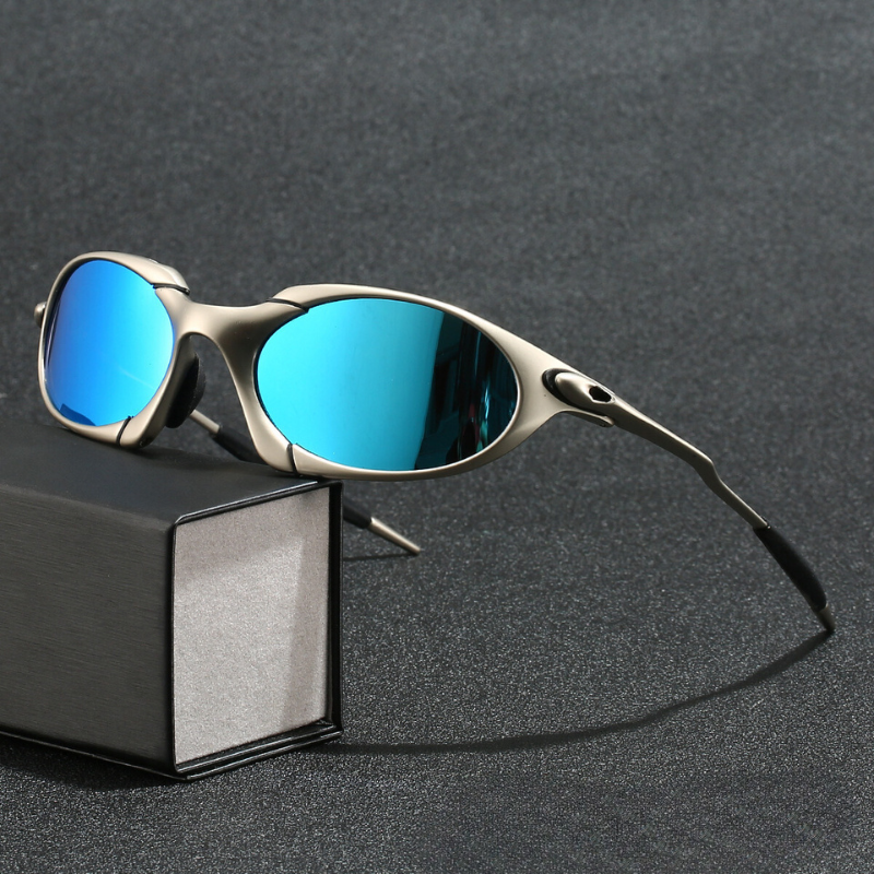 Polarized Sports Sunglasses for Men – Metal Frame with UV400 Lens Protection for Outdoors