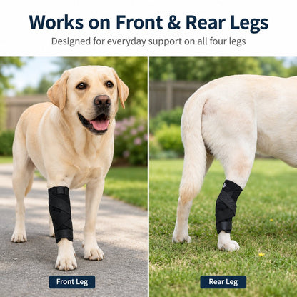 Ortekor Dog Leg Recovery Support Brace for Senior Dogs & Post-Surgery Wound Protection - Adjustable Front & Rear Leg Stabilizer