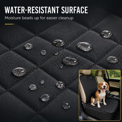 Ortekor Front Seat Pet Car Seat Cover with Seat Belt Tether - Passenger Seat Protector