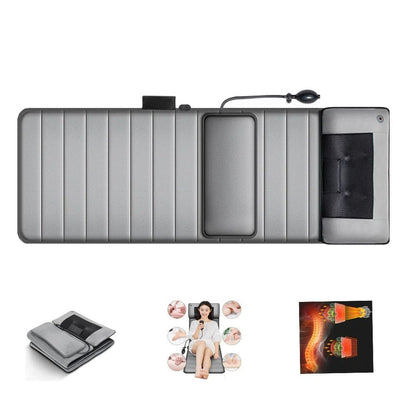 Electric Heated Massage Mat – Full Body Shiatsu Therapy Pad for Back, Neck & Shoulders with Adjustable Heat