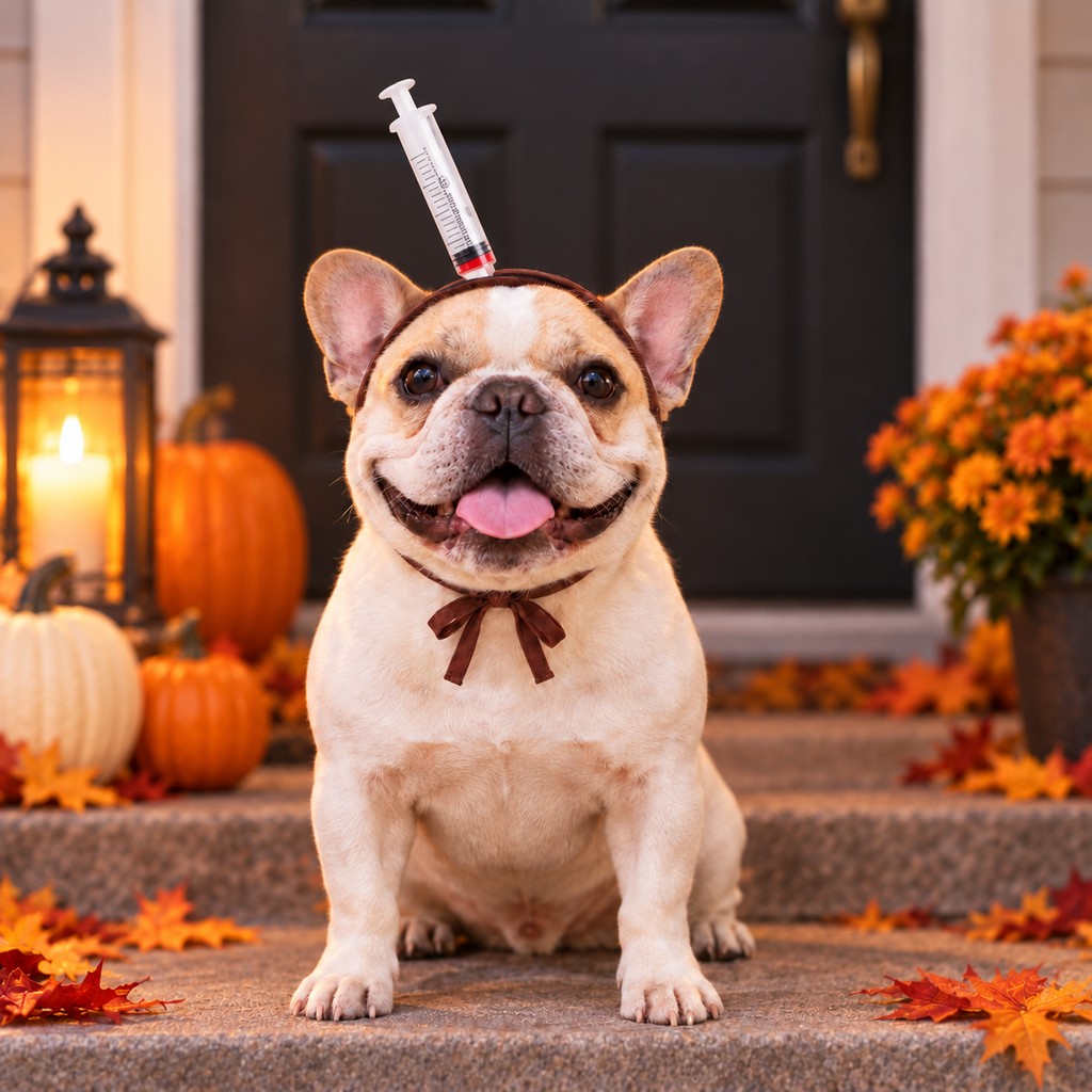 Ortekor Funny Halloween Pet Headwear for Dogs & Cats - Quick Tie-On Costume Prop for Parties, Photos & Trick-or-Treating