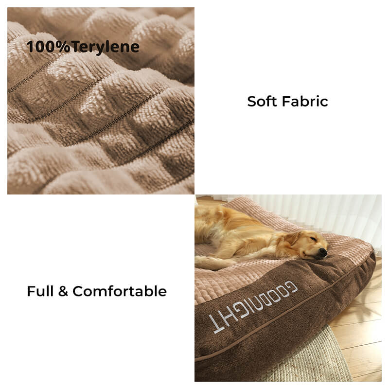 Orthopedic Dog Bed with Spine Support & Non-Slip Base for Large Breeds, Senior Dogs, Joint Relief