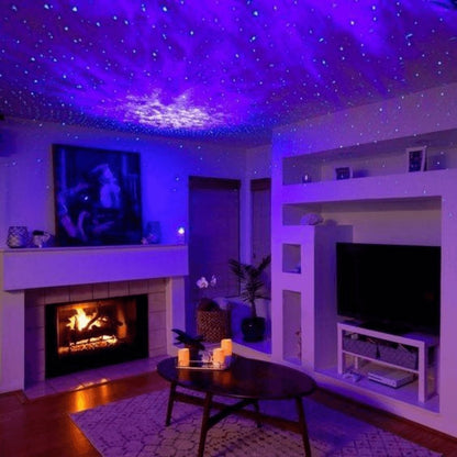 Starlight Night Light Projector 21-Color LED Ceiling Lamp with Bluetooth Music Sync & Remote Control for Bedroom Nursery Kids Room Relaxatio