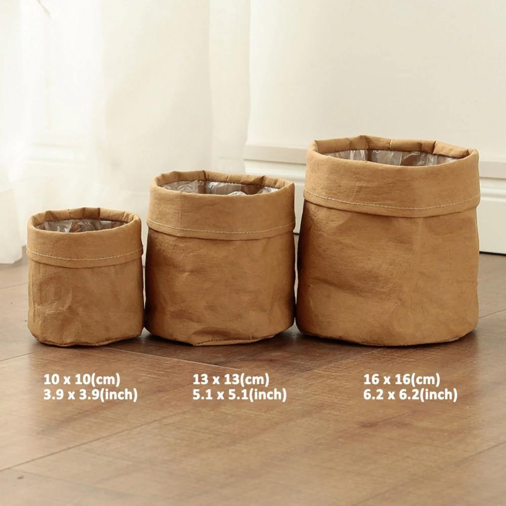 Water-Resistant Sustainable Paper Planter Pouch