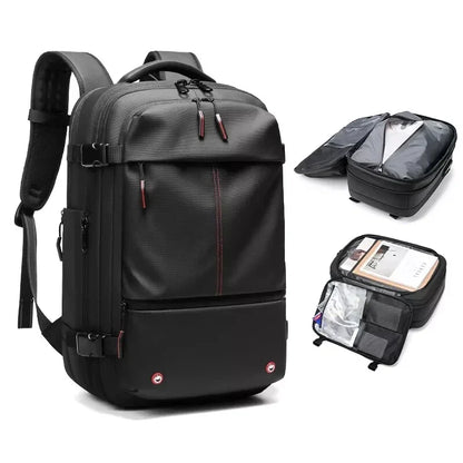 Space-Saving Vacuum Backpack with Built-In Compression System for Travel, Camping & Weekend Trips