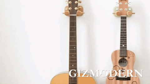 Versatile Wall-Mounted Guitar Holder with Adjustable Hooks for Safe Storage