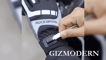 Ortekor | Electric Heated Gloves with Touchscreen Tips & Reflective Strips | Warmth and Comfort for Outdoor Activities