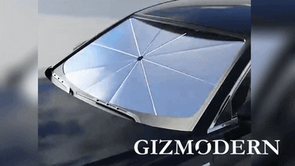 Ortekor SunGuard | Car Windshield Sun Shade Umbrella with Durable Framework | Easy Setup for UV Protection and Temperature Control