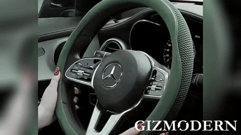 Ortekor Comfort Grip | Ultra-Thin Car Steering Wheel Cover with Ice Silk Fabric | Moisture-Wicking Design for Enhanced Comfort