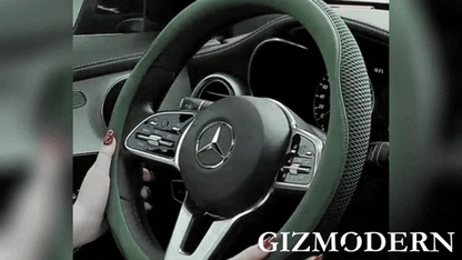 Ortekor Comfort Grip | Ultra-Thin Car Steering Wheel Cover with Ice Silk Fabric | Moisture-Wicking Design for Enhanced Comfort