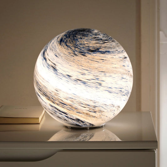 3D Lunar Sphere Desk Lamp with Remote Control 16 Color LED Orb Light for Bedroom Nightstand Living Room Home Decor Gift