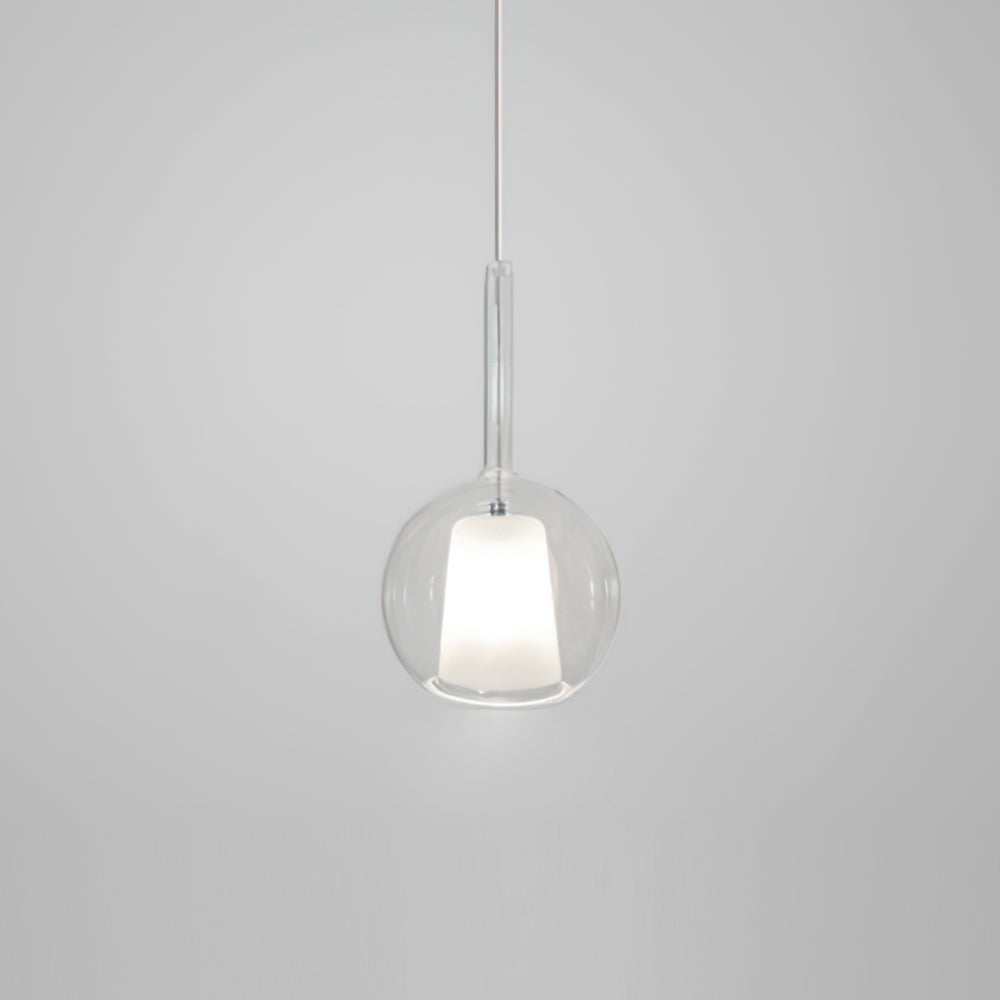 Glass Dome Hanging Ceiling Light 10 Inch for Kitchen Island Dining Room Indoor Pendant Fixture Adjustable Wire Metal Hardware