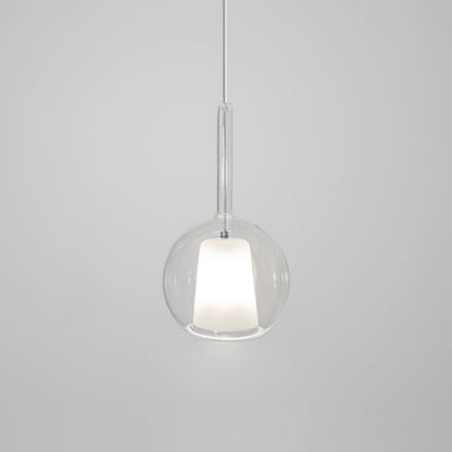 Glass Dome Hanging Ceiling Light 10 Inch for Kitchen Island Dining Room Indoor Pendant Fixture Adjustable Wire Metal Hardware