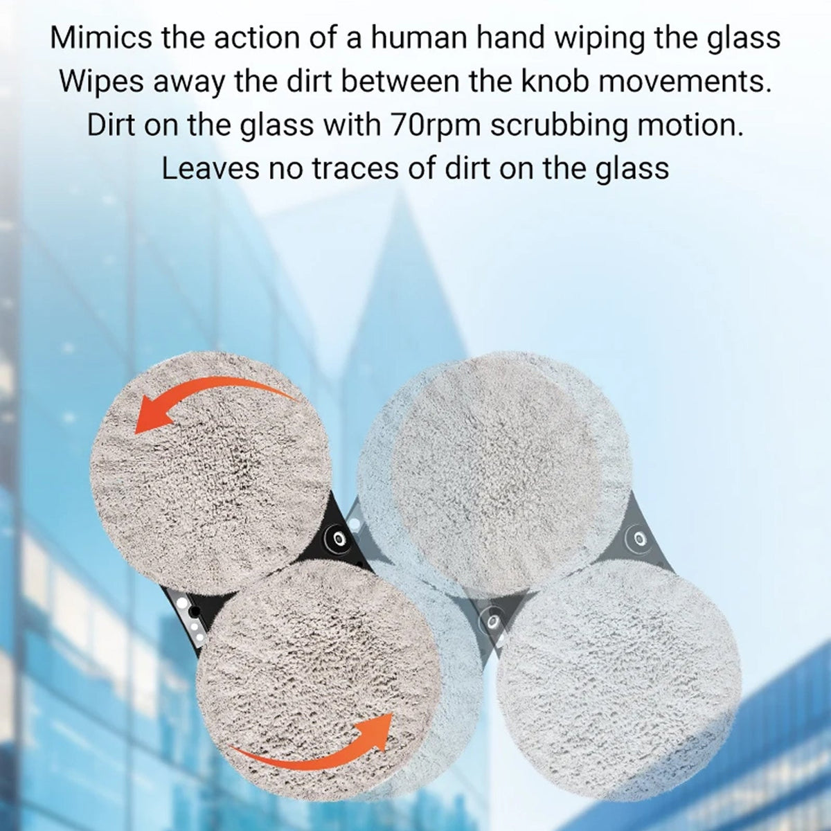 Automated Glass Cleaner Robot with AI Navigation & Spray System for Streak-Free Windows, Glass Doors, Mirrors