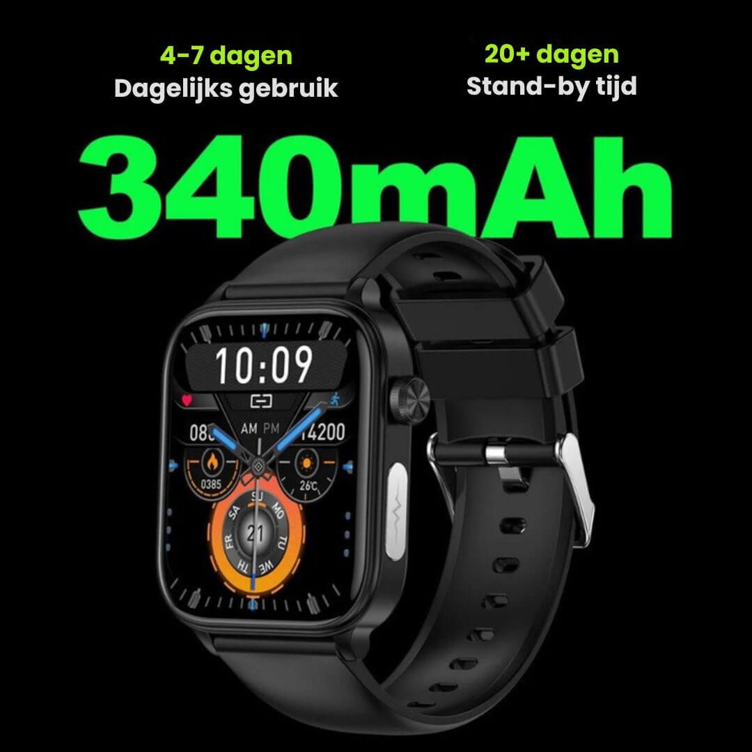 Health Monitoring Smartwatch with Emergency Alert & Automatic Fall Detection for Seniors & Adults