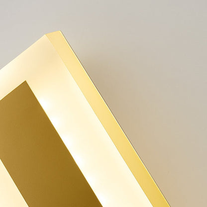 Linear Outdoor LED Wall Sconce Gold Finish Waterproof Dimmable IP65 Hardwired AC 85-265V Modern Exterior Lighting for Patio Garden Porch