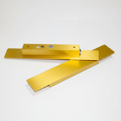 Outdoor Aluminum LED Wall Sconce Gold Finish IP65 Weatherproof Hardwired for Patio Porch Entryway 6W 18W 24W Options 2700K 6500K Lighting