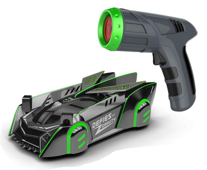 Wall-Climbing RC Car with Laser Remote – Anti-Gravity Stunt Racer for Smooth Surfaces, LED Lights, 360° Spins, Ages 3+