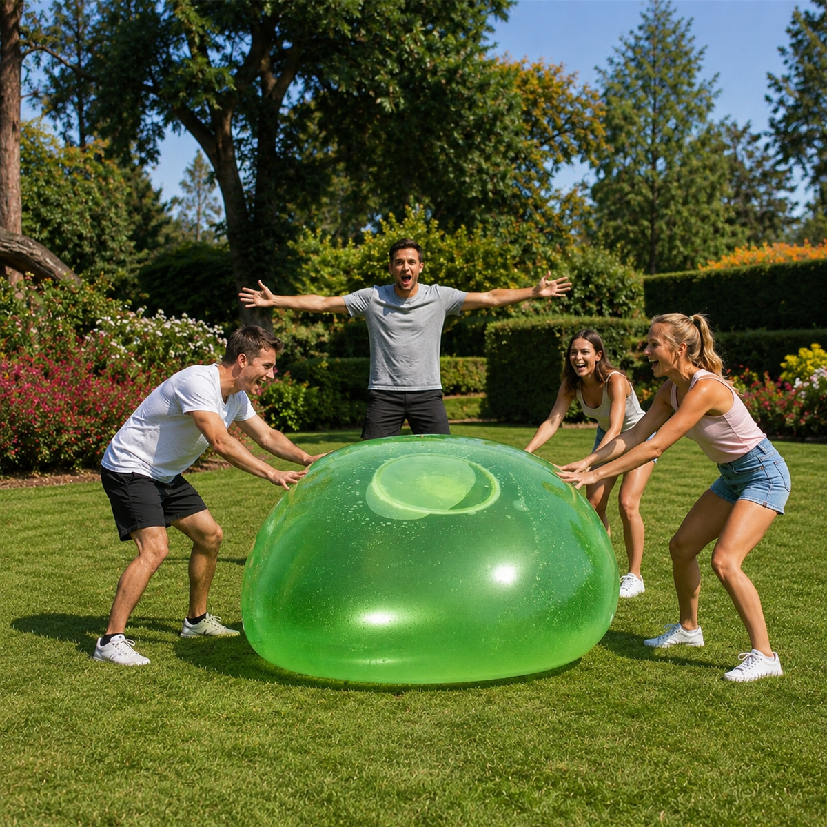 Zorb Ball for Kids, Inflatable Bubble Ball, Bumper Ball for Outdoor Family Play, Body Bumper Toy for Backyard