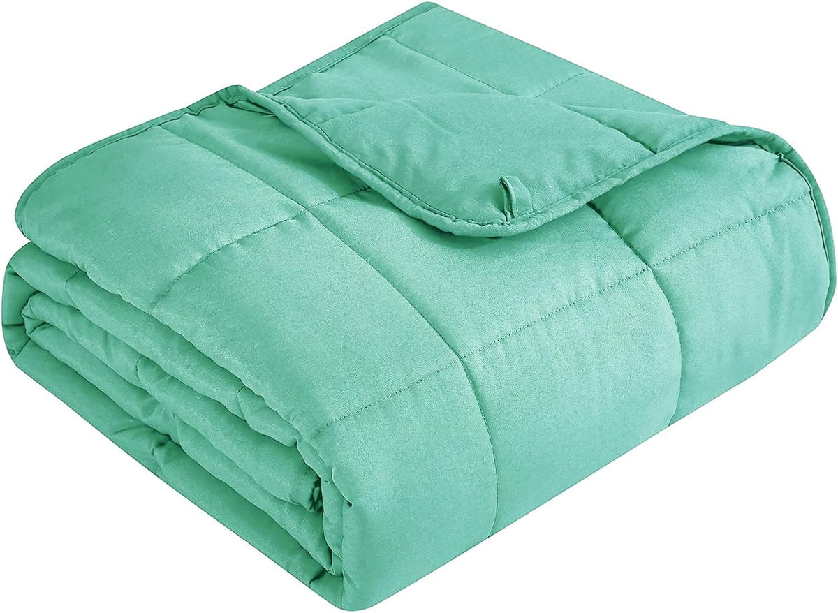Cozy Comfort | Weighted Blanket with Cooling Microfiber | All-Season Softness for Ultimate Relaxation