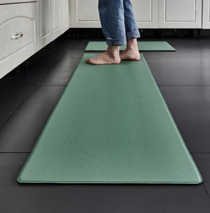 Cushioned Kitchen Floor Mat Anti-Fatigue Standing Comfort Runner Non-Slip Waterproof PVC Foam Pad for Cooking Prep Sink Area Home Chef