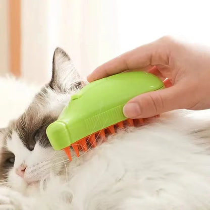 Hydrating Spray Pet Brush for Dogs & Cats with Detangling Mist Function for Long Fur Coat Care