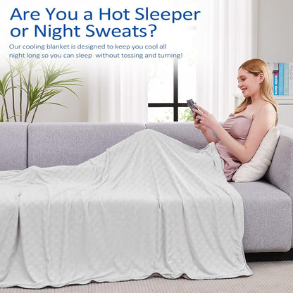 ChillEase | Cooling Blanket for Hot Sleepers with Arc-Chill Technology | Soft & Breathable for Year-Round Comfort