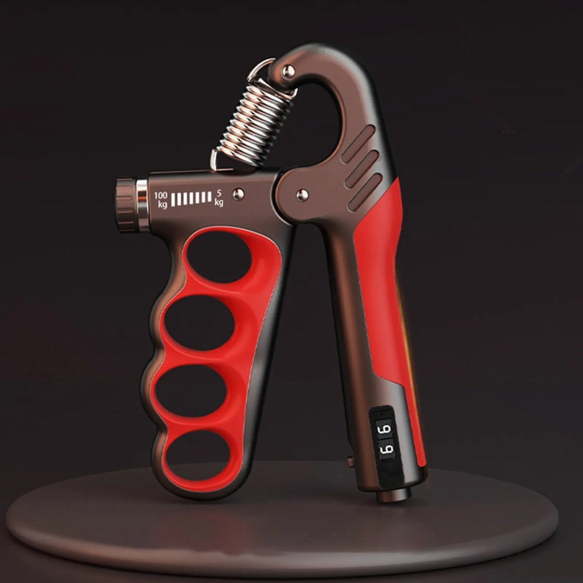 Adjustable Hand Grip Strengthener with Counter Up to 220 lbs Resistance for Forearm Training & Grip Workout at Home or Gym