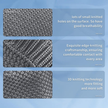 Cozy Comfort | Knitted Weighted Blanket with Cooling Microfiber | All-Season Softness for Ultimate Relaxation